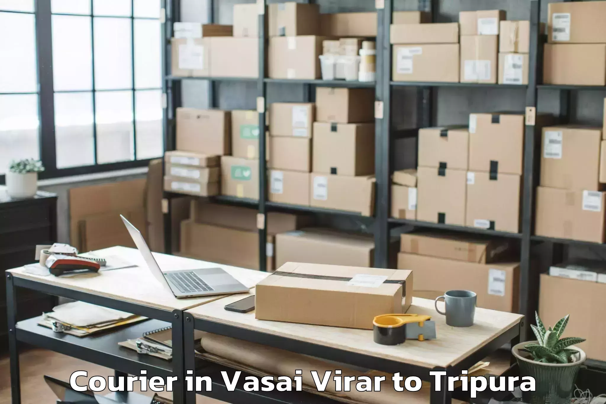 Discover Vasai Virar to Icfai University Tripura Agart Courier